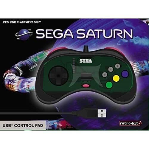 Grå kabelkontroll Retrobit SEGA Saturn USB-anslutning