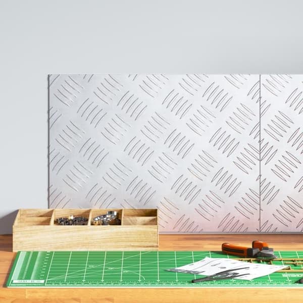 Käglade Aluminiumplattor 2-pack, halkskyddande, 40x30 cm