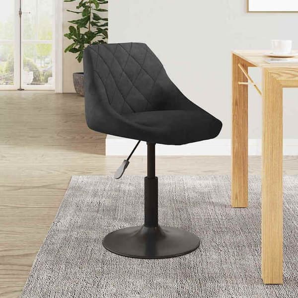 vidaXL Matstol Black Velvet