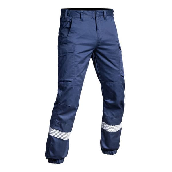 Låg midja elastiska cargobyxor A10 Equipment Sécu-One Hv-Tape - marinblå