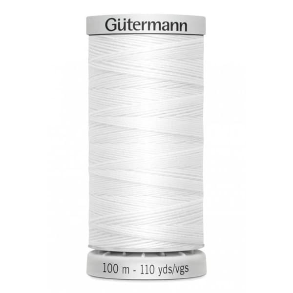 Syrtråd - Extra stark - Vit - 100 meter - 1 spole - 100% Polyester