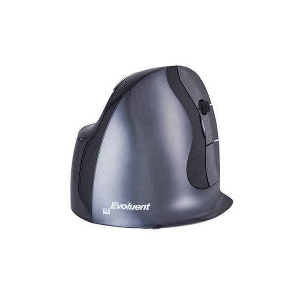 Vertikal Mus - Evoluent - VerticalMouse D - Svart/Silver - Ergonomisk - Trådlös