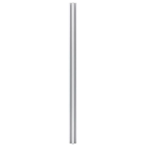 vidaXL Staketstolpar 2 st Aluminium 185 cm