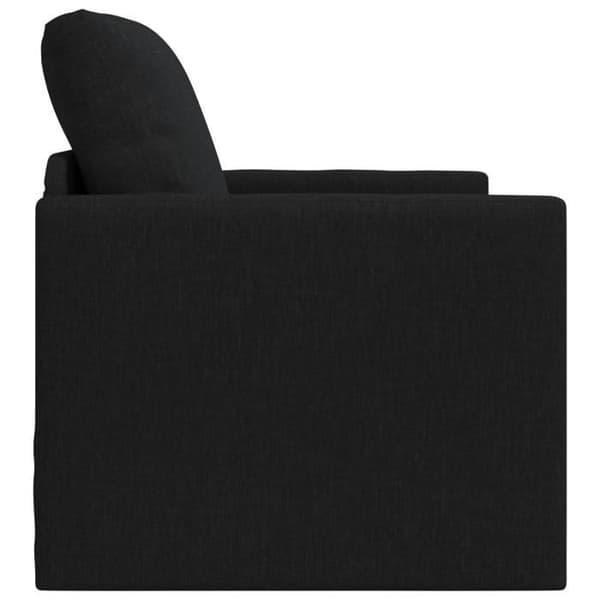 Soffa säng 2 i 1 Svart 74x77x81 cm Tyg