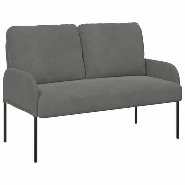 Canapéer med kudde 110cm Mörkgrå Fanér