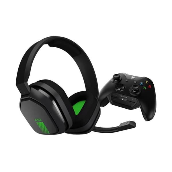 Gaming headset - ASTRO - A10 - Grå-grön - Kompatibel med Xbox One och PC - Bekväm