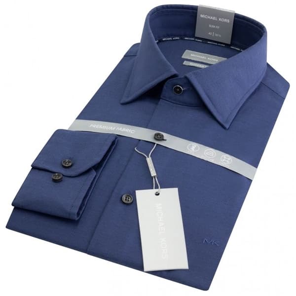 Slim 2-faldig skjorta Michael Kors Solid