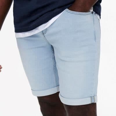 Short - ONLY & SONS - shortsbyxor - Blå - Storlek M - Kille