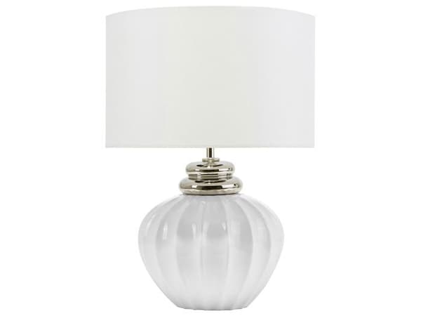 Modern vit nattduksbordslampa NERIS
