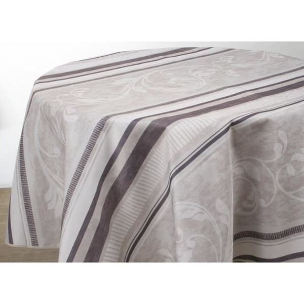 Rund fläckskyddduk 160 cm - Arabesque - Flerfärgad - 100% polyester - Lättskött