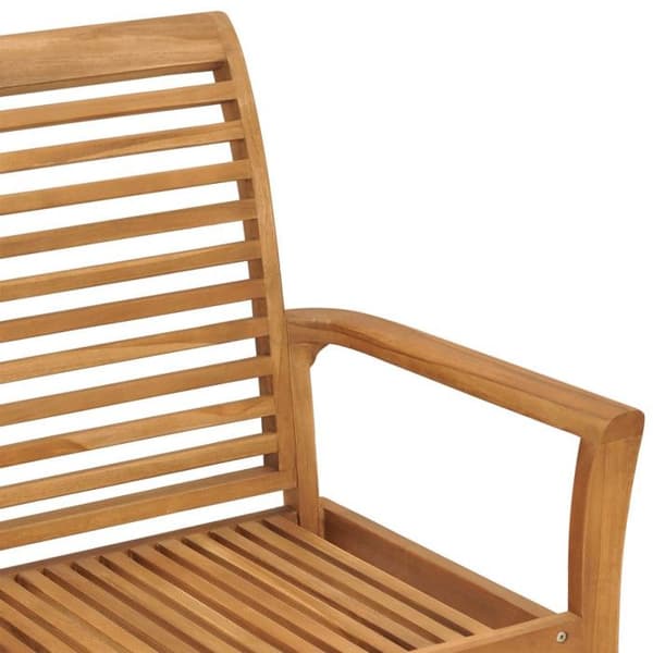 vidaXL Trädgårdsbänk 112 cm massiv teak