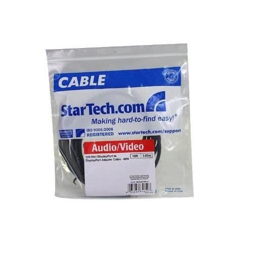 StarTech Mini DisplayPort hane till DisplayPort hane 3 m – Vit