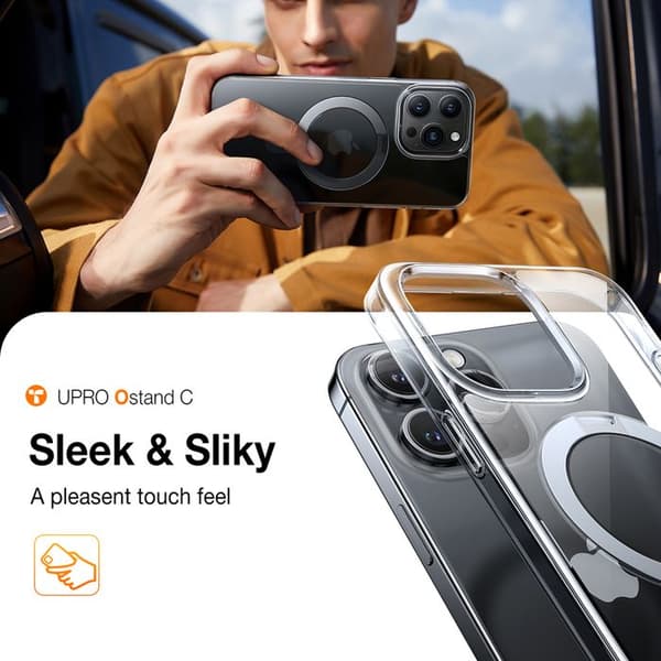 Coque Torras Ostand MagSafe-serien för iPhone 15 Pro - Klar