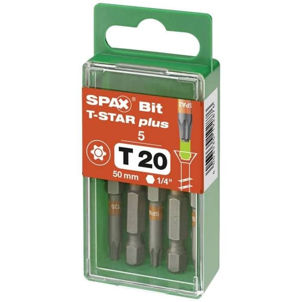 SPAX 5000009193209 Hexagonbit T 20 5 st.