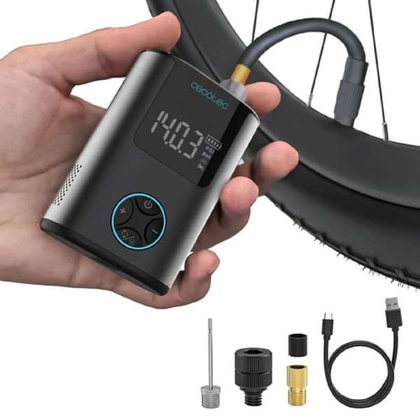 Mini elektrisk pump Cecotec Air Max 600 mAh 150 psi Bärbar design 150 g