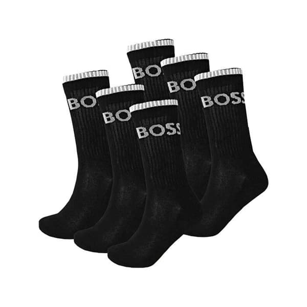Strumpor - Boss - Man - pack x6 - Svart - Bomull
