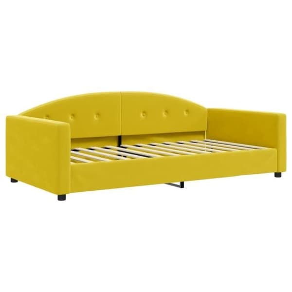 vidaXL Gul vilstol 100x200 cm sammet 354148