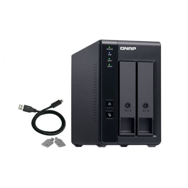 NAS - Qnap - TR-002 - 2 fackor - Gigabit Ethernet - RAID 0