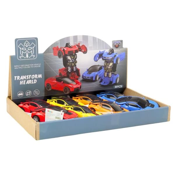 Transformable leksaksrobot - IMPORT - 2-i-1 bilrobot - 4 överraskningsfärger - 2-i-1 transformation - Från 3 år
