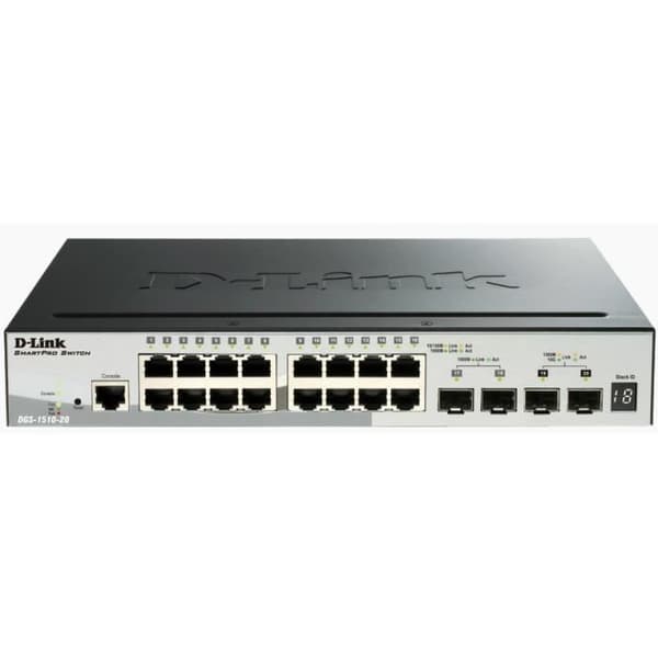 Switch - D-LINK - DGS-1510-20 - 16 portar - 10/100/1000Mbps - SmartPro