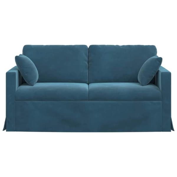 Blå Soffa 158 x 78 x 80 cm Sammet