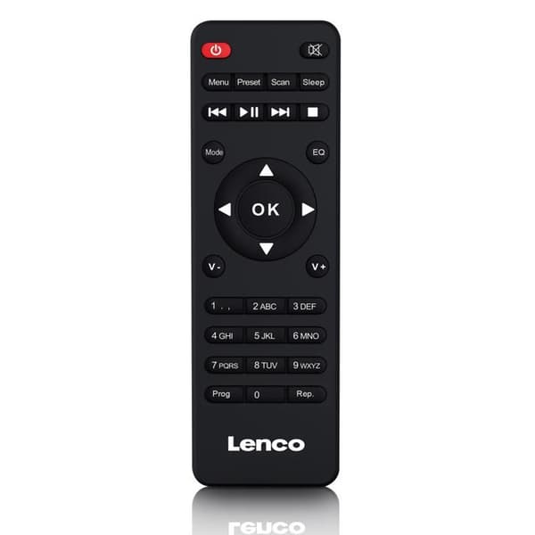 Lenco MC-250BK - Mikrosystem med smart radio, CD/USB-spelare, internet, DAB+, Bluetooth® - Svart