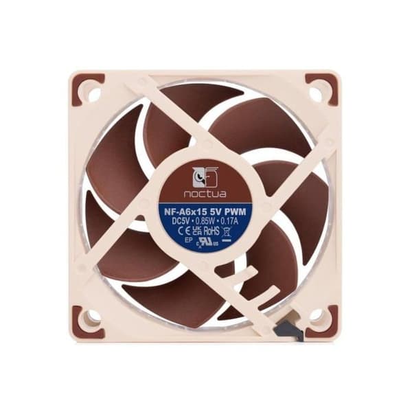 Noctua NF-A6X15 5V PWM Extra Fläkt 60cm Brun