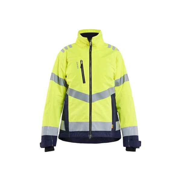Högsynlig arbetsjacka för kvinnor Blaklader - fluorescerande gul/marinblå