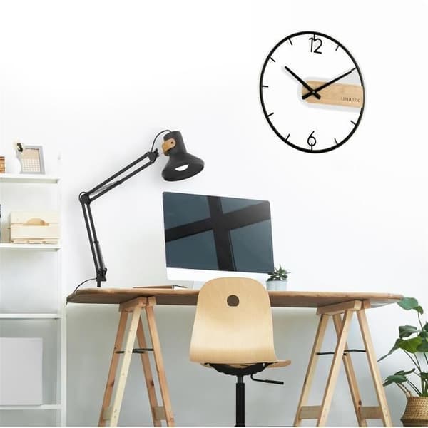 Pendyl - UNILUX - CIRCLE - Svart/Bambu - 42 cm - Modern Skandinavisk Design
