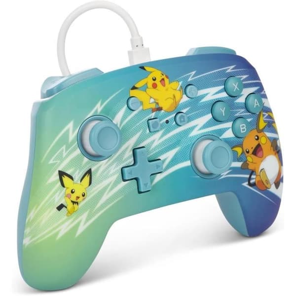 Kabelansluten handkontroll - POWER A - Nintendo Switch - Pikachu Evolution