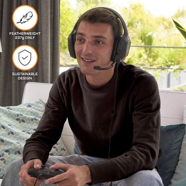 Spelheadset med kabel - The G-Lab - KORP COBALT - Mikrofon - PC/PS4/Xbox One - Svart