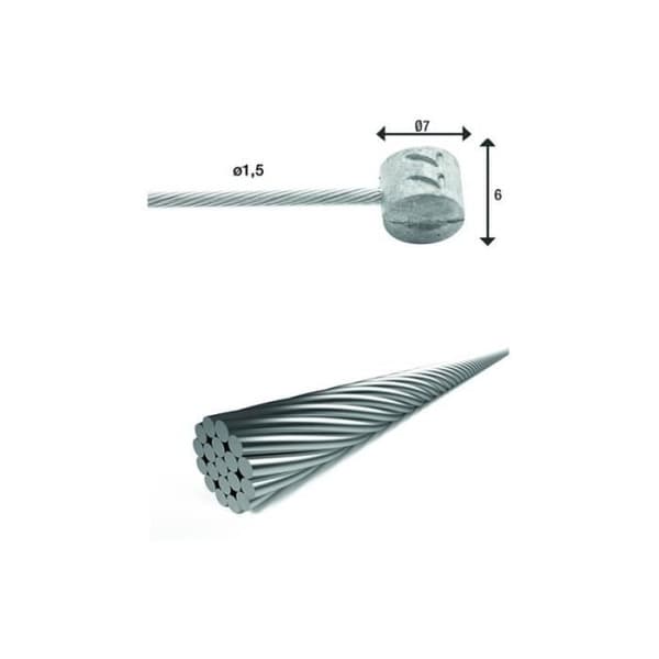 XLC bromskabel BR-X85 - silver - 1,5/900 mm