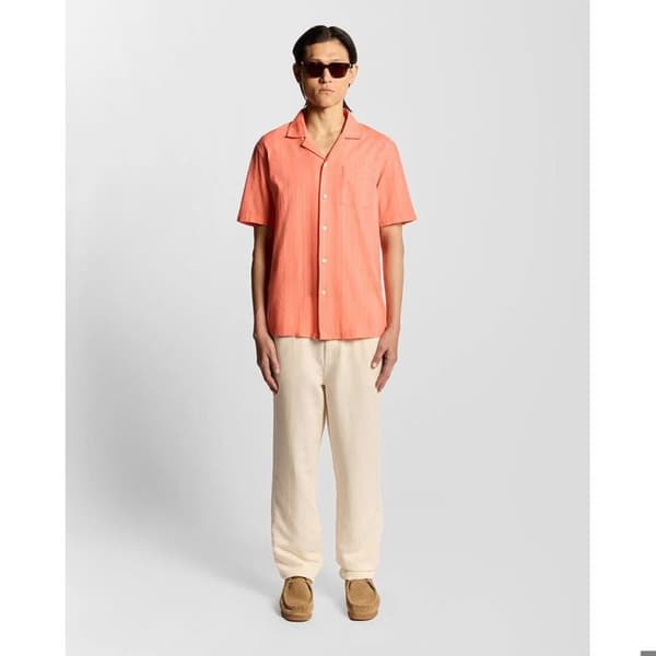 Lyle & Scott Resort broderad skjorta