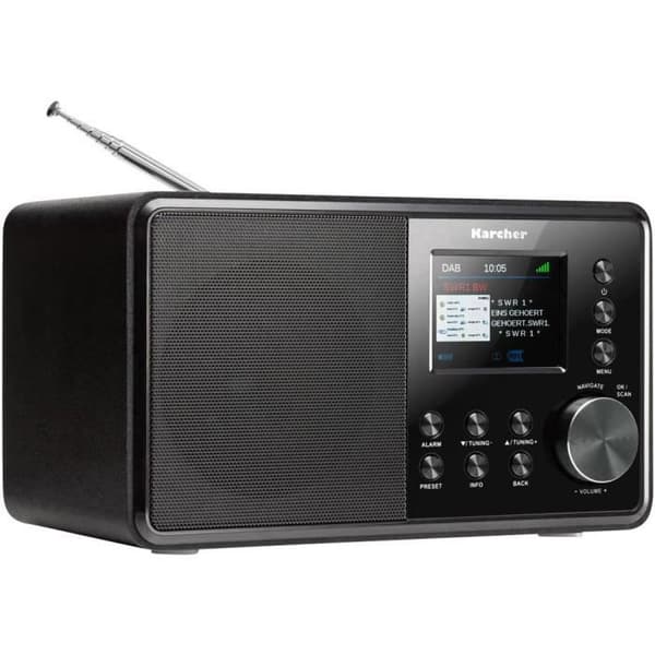 Bordradio - KARCHER - DAB 3000 - DAB+ - AUX - Svart