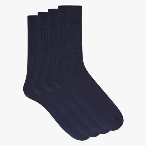 Set med 2 par halvsockor Skotsk tråd