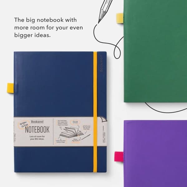 Notebook - If loggbok - 53646 - IBookaroo Bigger Things Notebook Mörkröd