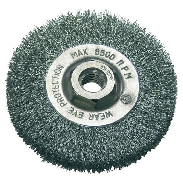 Metallborste - PRO-LINE - 32521 - 115mm - Gänga M14 - Grå