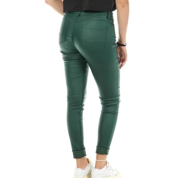 Mörkgrön skinny lackbyxa Monday Premium