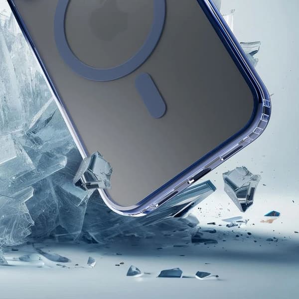 Coque 3mk Frosty MagCase för iPhone Air - Blå