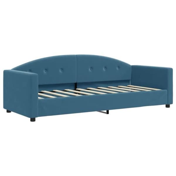 vidaXL Daybed Blå 80x200 cm Sammet 354128