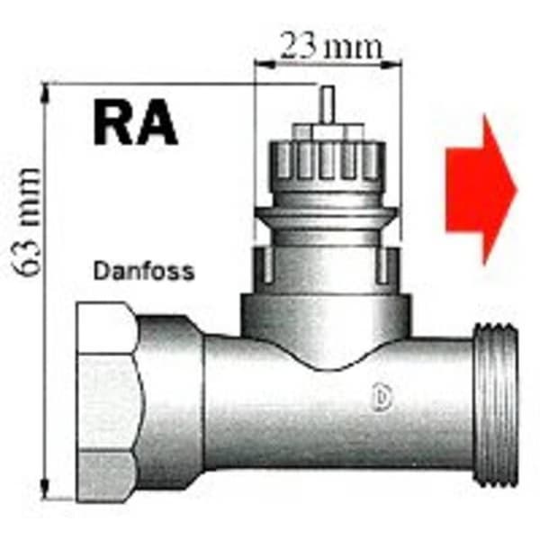 700101 Radiatorventiladapter Lämplig för Danfoss RA radiatorer
