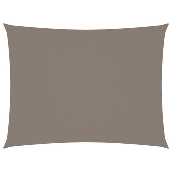 vidaXL Parasol Sail Oxford Tyg Rektangulär 2x3 m Taupe 135420