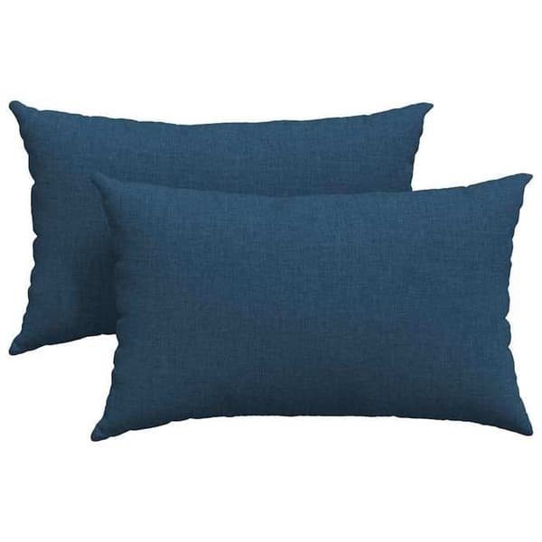 vidaXL Soffkuddar 2 st Blå 50 x 30 cm tyg 42013618