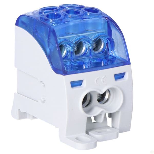 Universell distributionsblock SUB 210 Al/Cu 82050 SIMBLOCK, blå