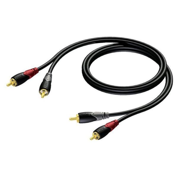 Procab CLA800 Classic kabel 2x RCA hane - 2x RCA hane 5m