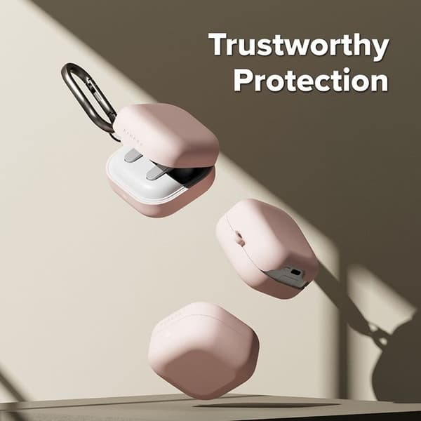 Ringke Silikonfodral för Samsung Galaxy Buds 4 Pro - Pink Sand