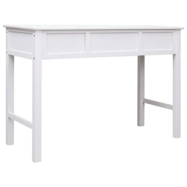 vidaXL Skrivbord Vit 110 x 45 x 76 cm Trä