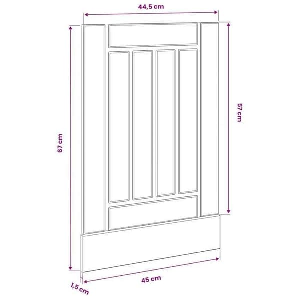 vidaXL Diskmaskinpanel Lucca grå betong ingenjörsträ 853891