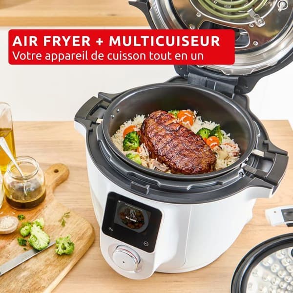 Moulinex Cookeo Infinity CE9821F0 - Tryckkokare och Air fryer, 19 program