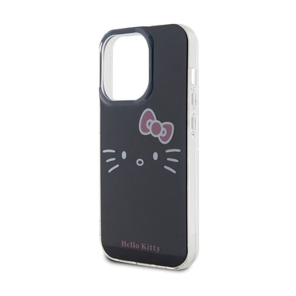 Telefonfodral - HELLO KITTY - IML Kitty Face - Svart - Kompatibel med iPhone 15 Pro Max - Hård